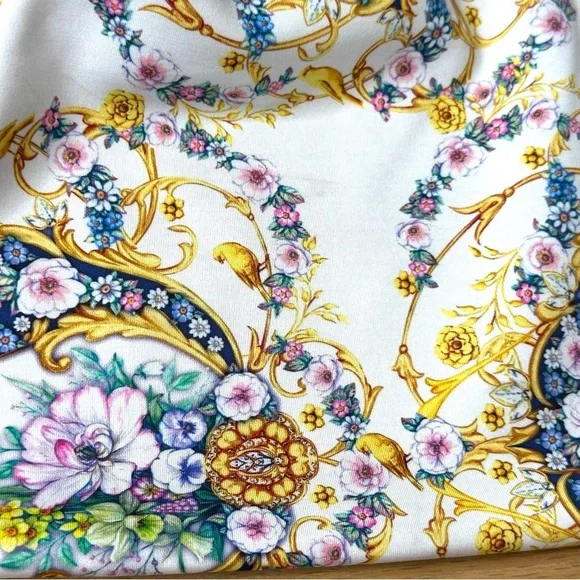 Terez Womens Size XS Gold Baroque Duoknit Leggings NWT - Picture 5 of 9